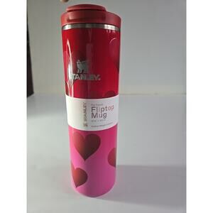 Stanley Valentines Day 16 Oz Aero Light Fliptop mug Rouge Red with Hearts 2026